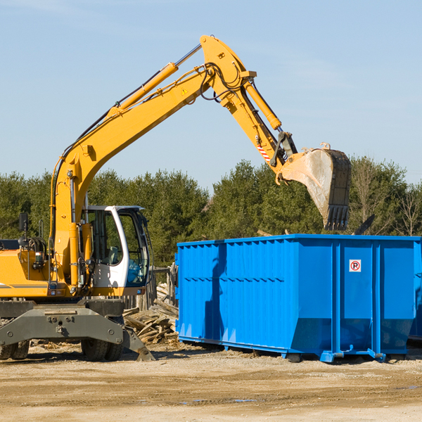 what size residential dumpster rentals are available in Lake Dunlap Texas